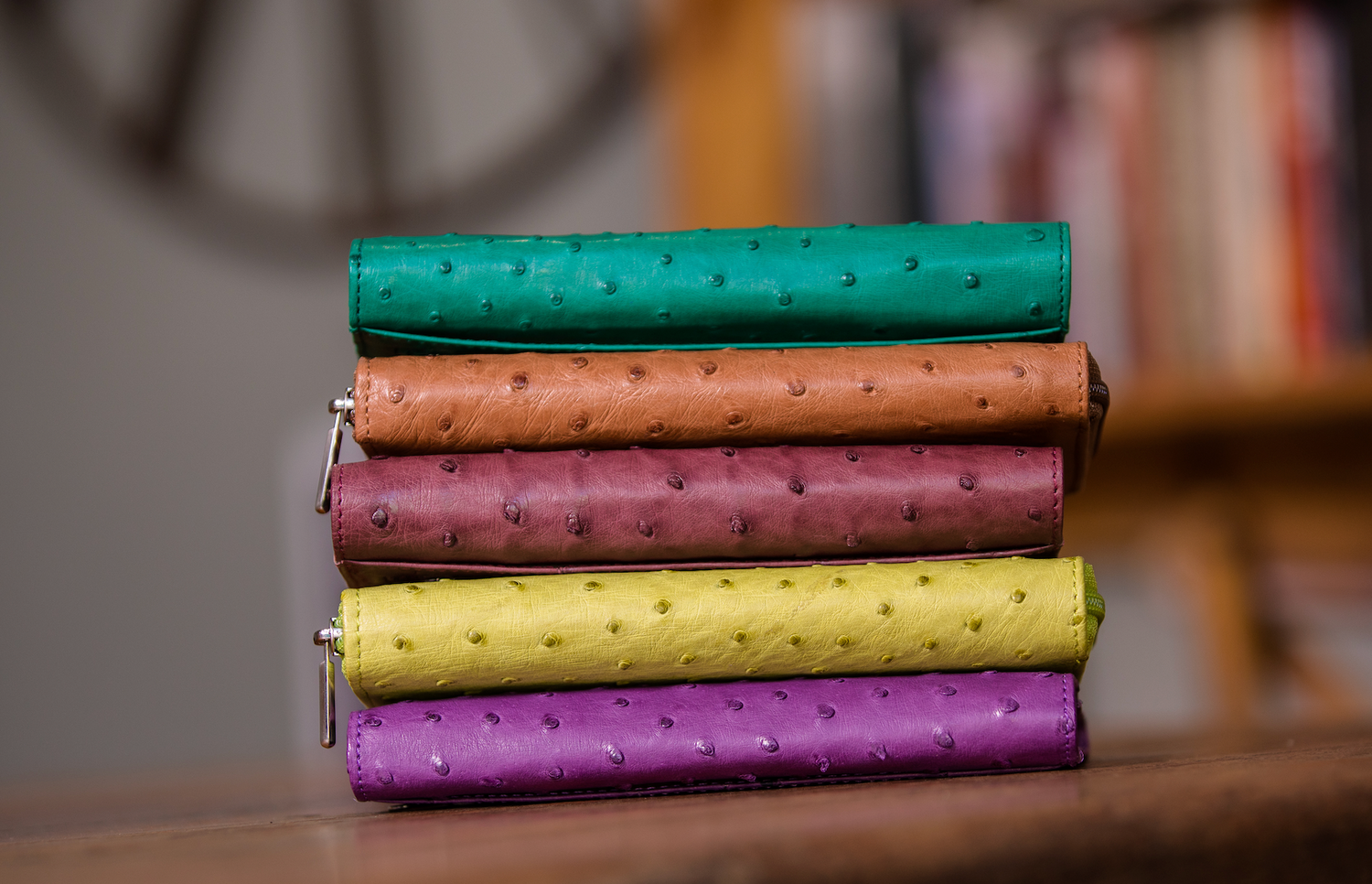Ostrich Leather Wallets