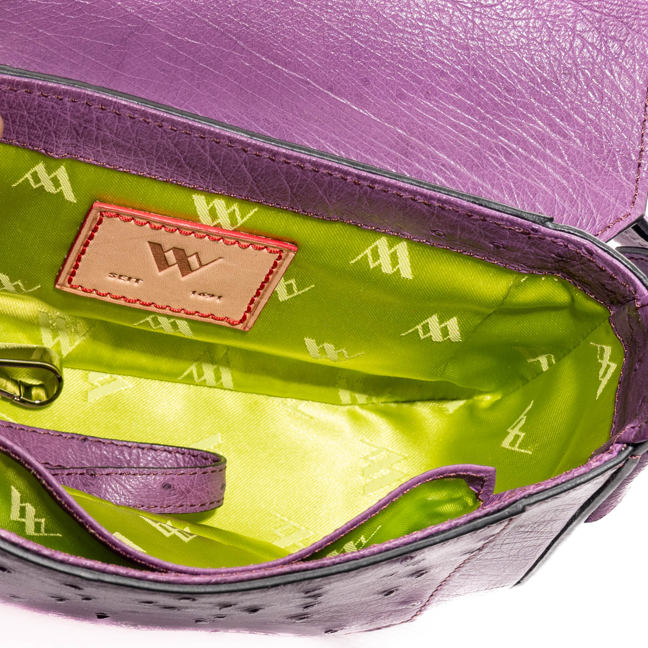 Cape Satchel Ostrich Leather Bag - Ostrich Leather Bag