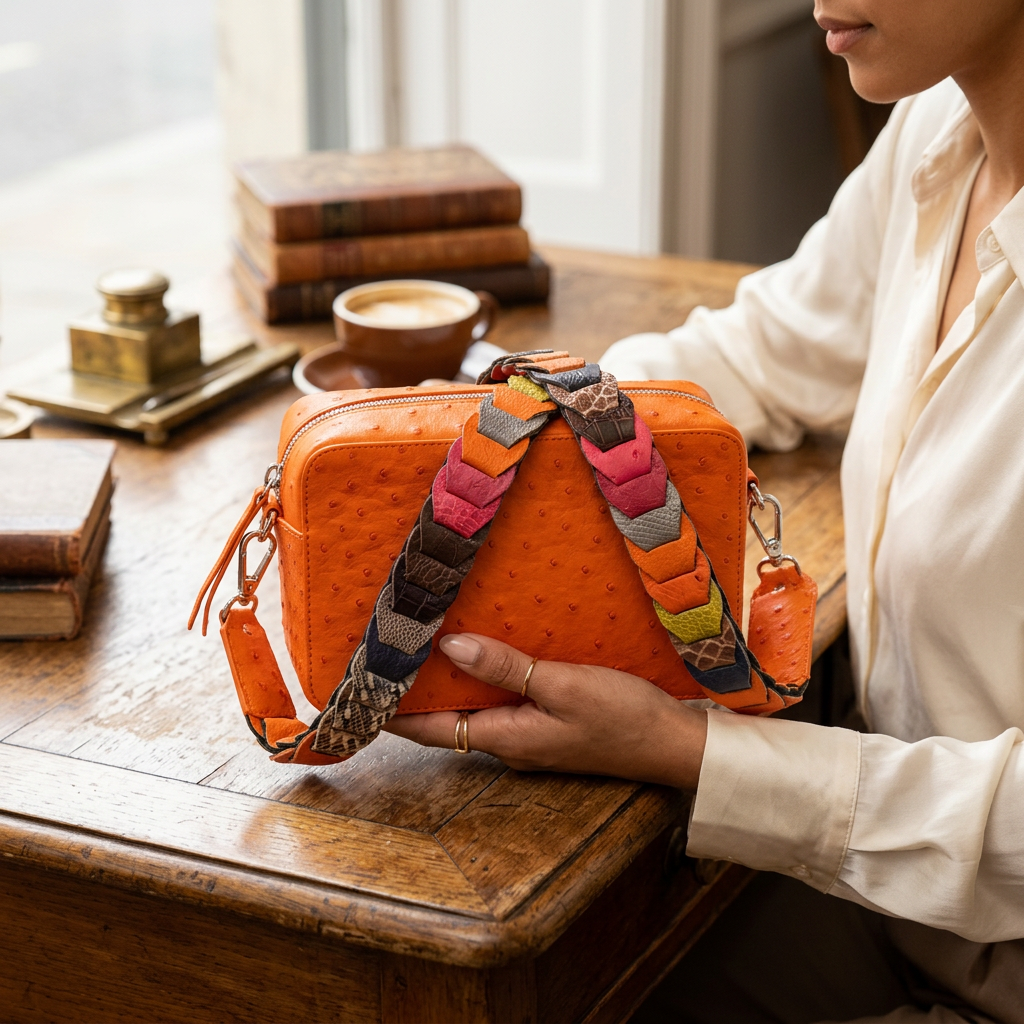 The Karoo Ostrich Leather Camera Bag (Limited Edition)