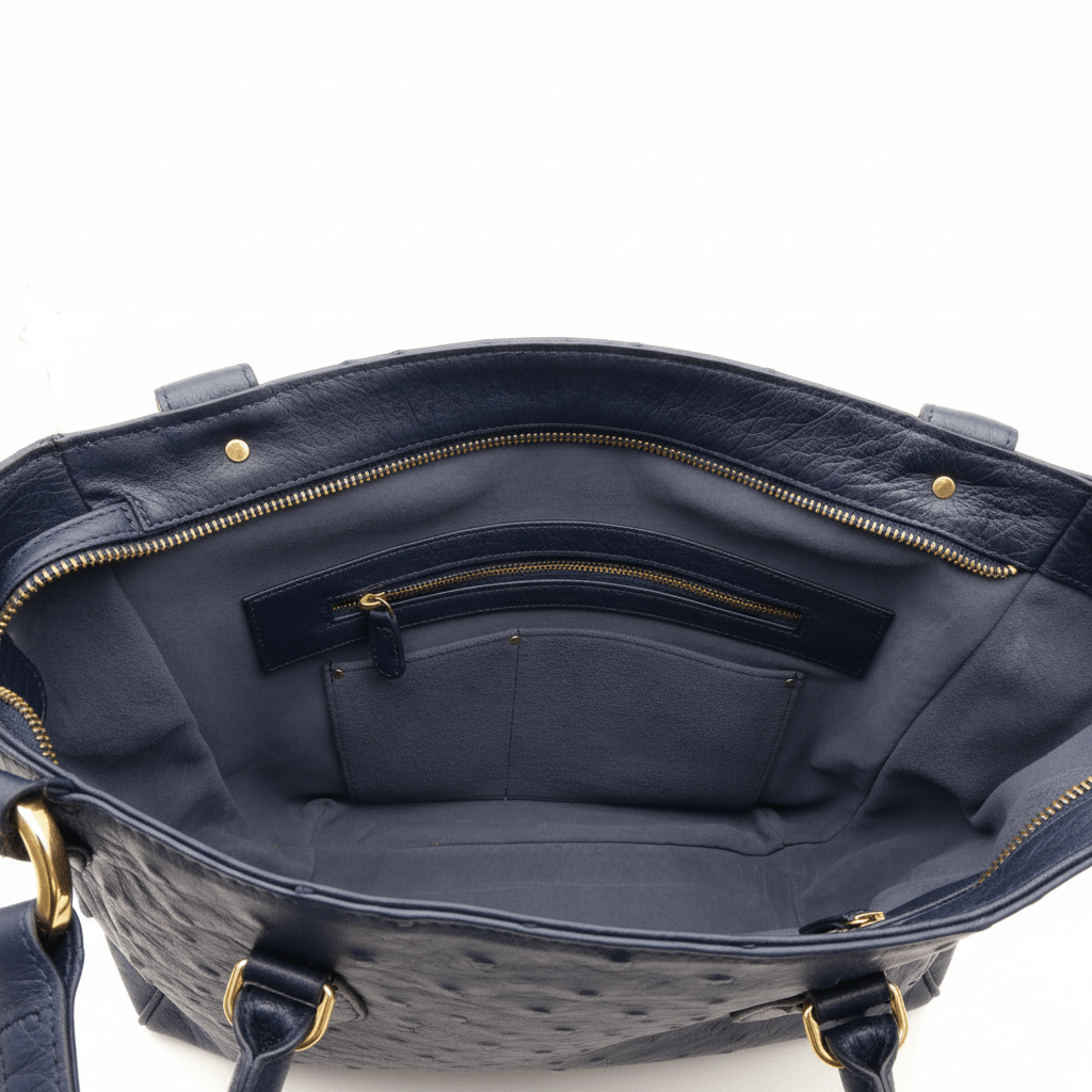 Karoo Ostrich Leather Tote Handbag - Ostrich Leather Bag