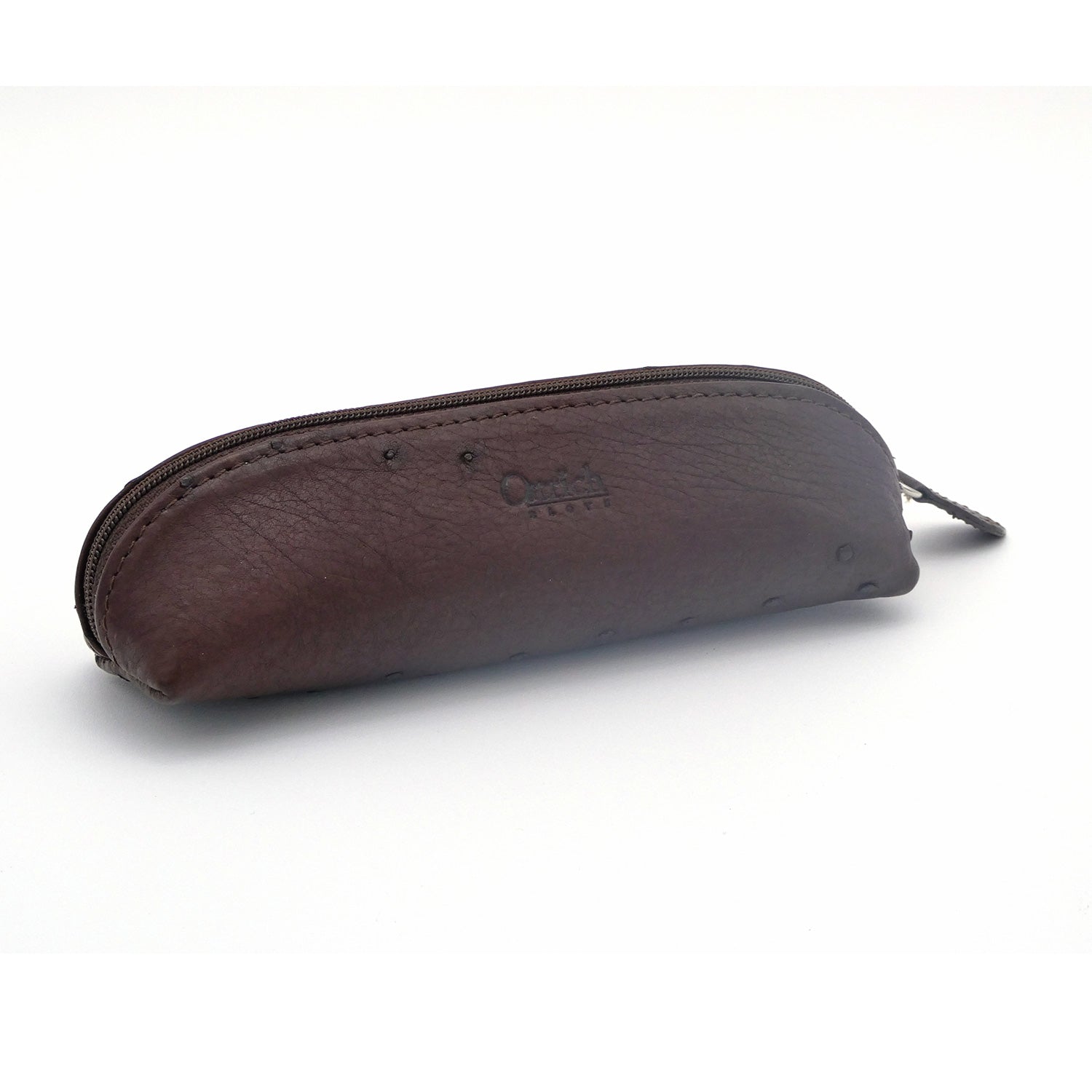 Ostrich Leather Pencil/Specs Case - Ostrich Leather Glasses Case