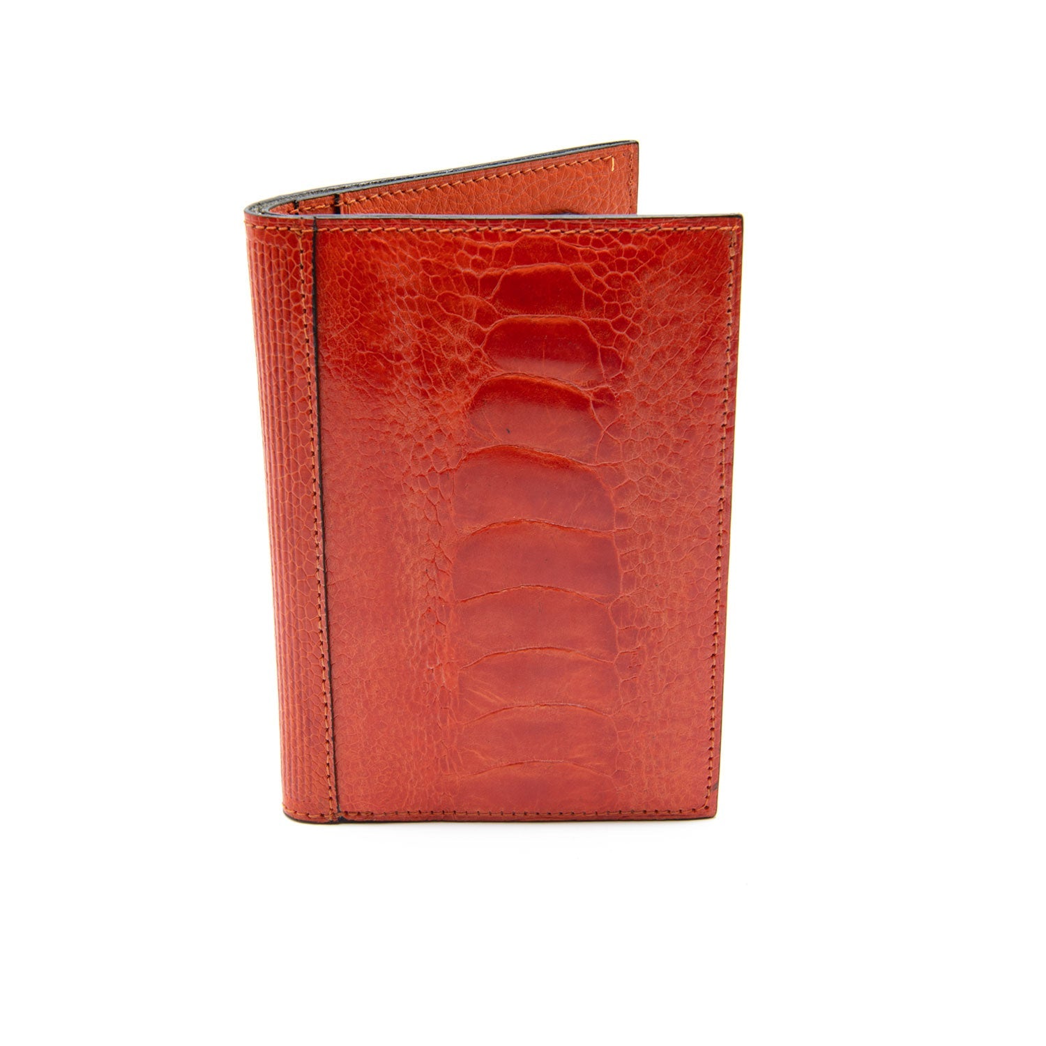 Arizona Ostrich Shin Leather Large Card Holder - Ostrich Leather Wallet