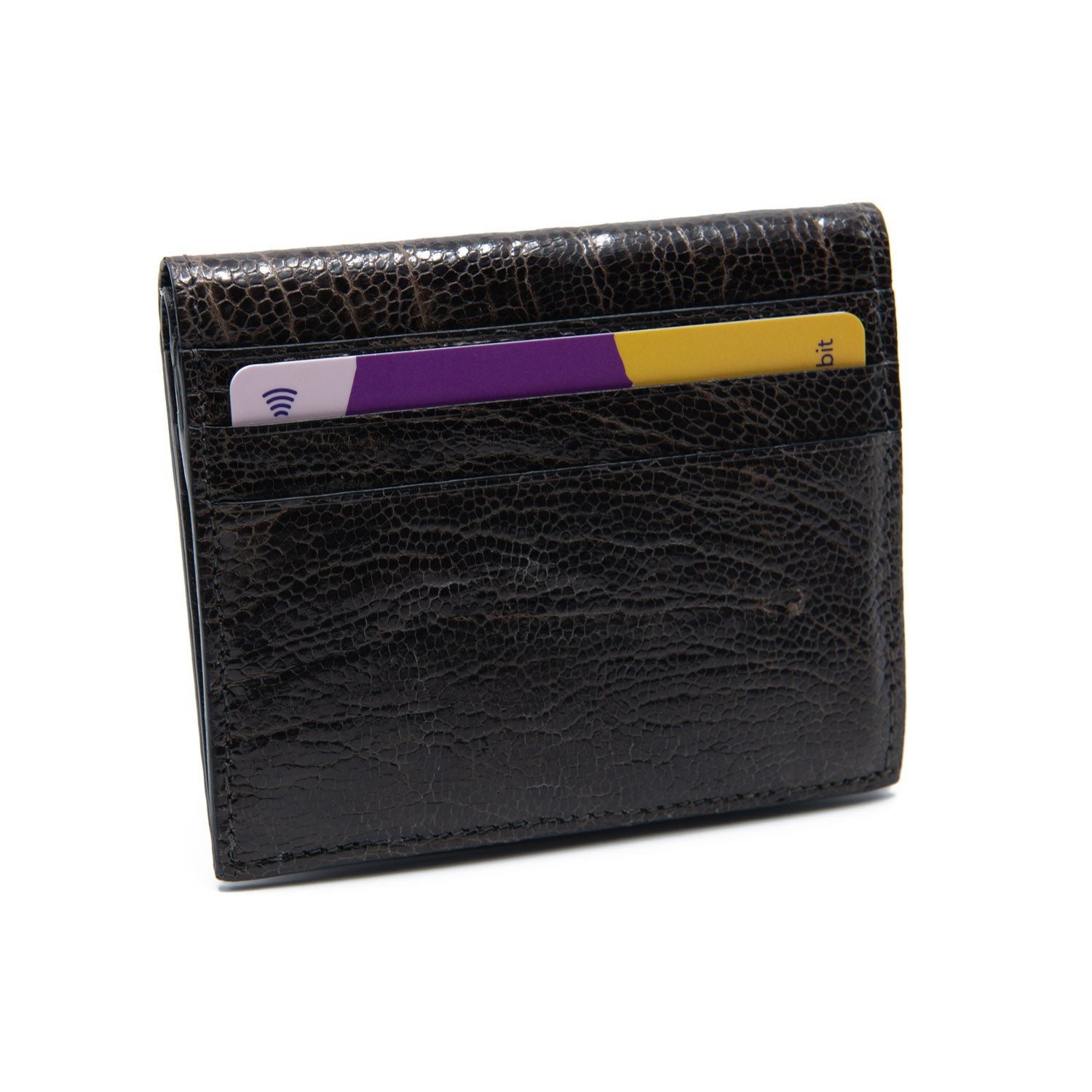 Iowa Ostrich Shin Credit Card &amp; Bill Folder -