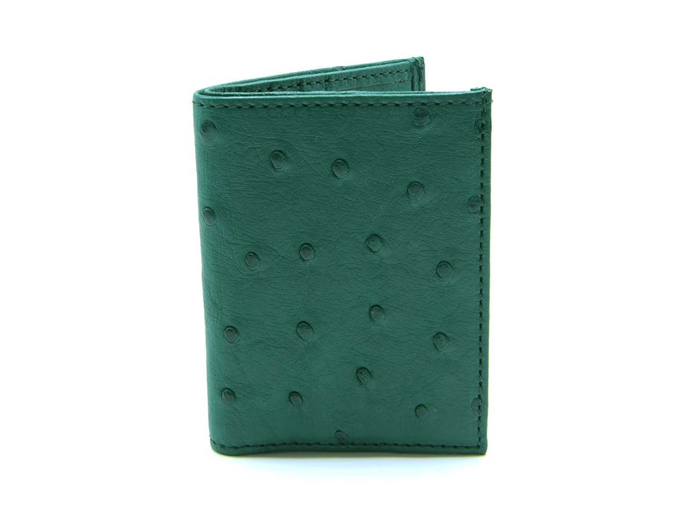 Karoo Ostrich Leather Card Holder Wallet - Ostrich Leather Wallet