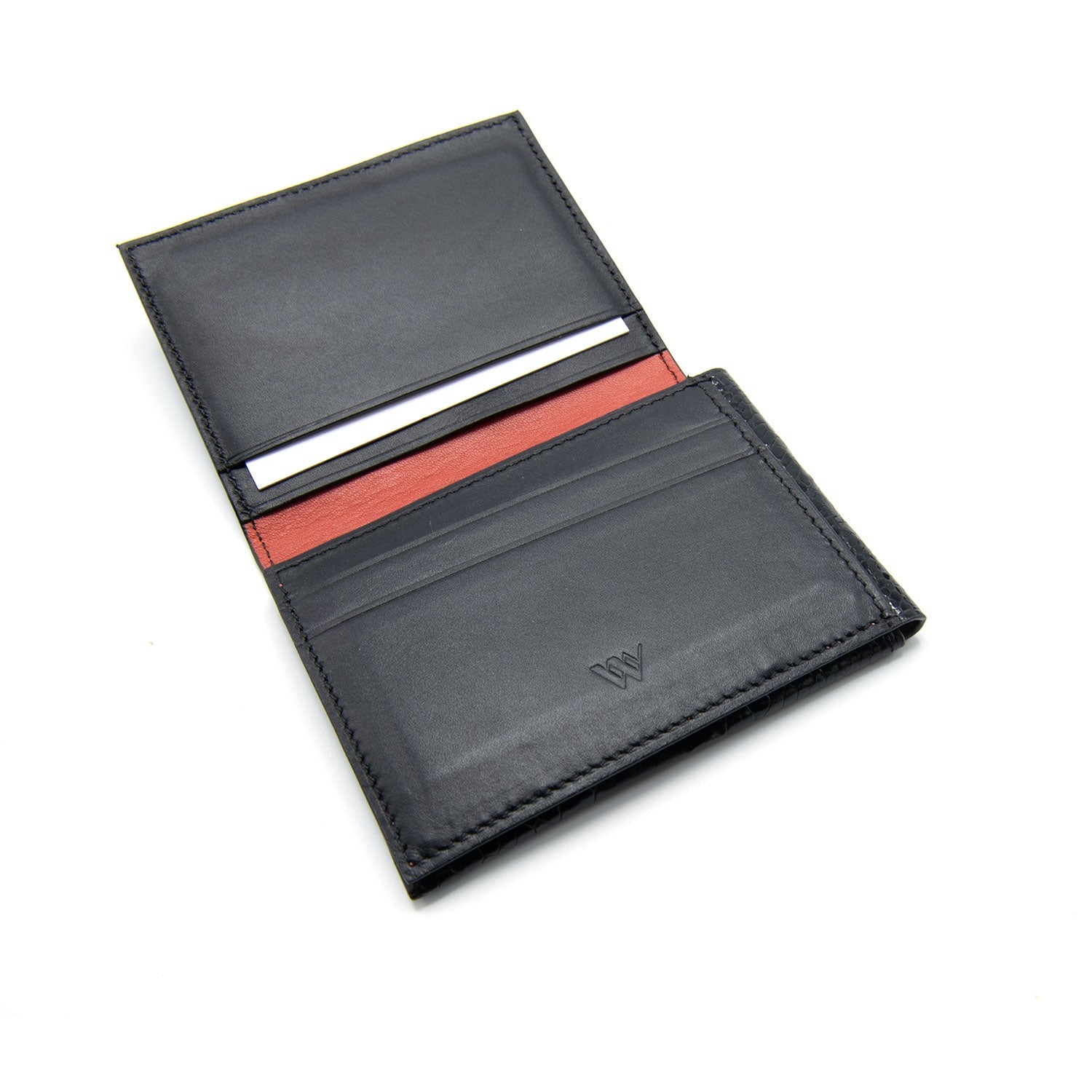 Montana Ostrich Shin Leather Credit Card Folder - Ostrich Leather Wallet