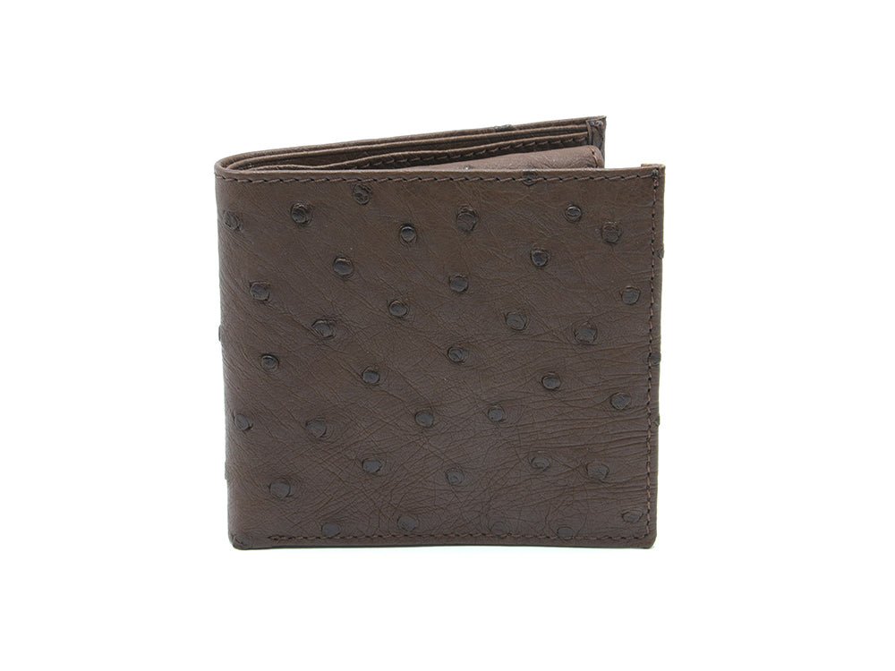 Ostrich Leather Bill & Coin Wallet - Ostrich Leather Wallet