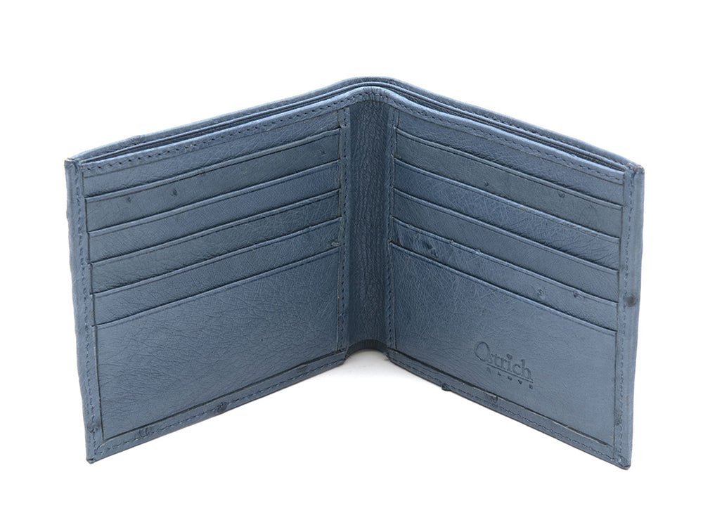 Ostrich Leather Billfold Wallet - Ostrich Leather Wallet