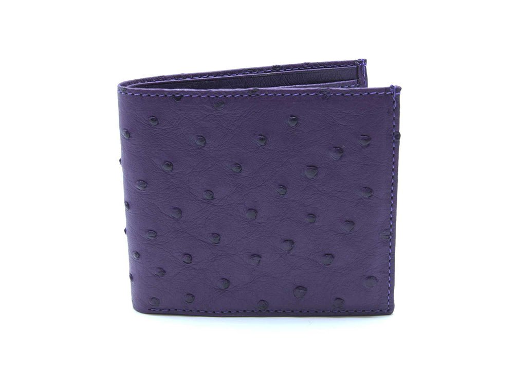 Ostrich Leather Billfold Wallet - Ostrich Leather Wallet