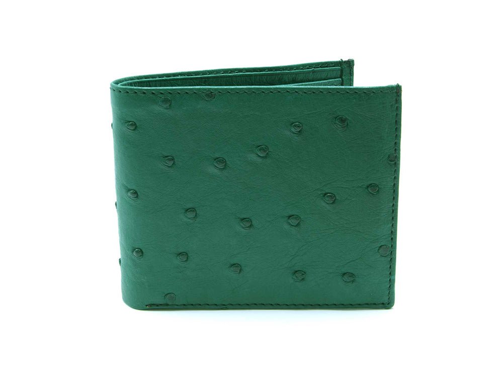 Ostrich Leather Billfold Wallet - Ostrich Leather Wallet