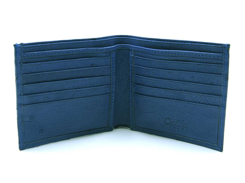 Ostrich Leather Billfold Wallet - Ostrich Leather Wallet