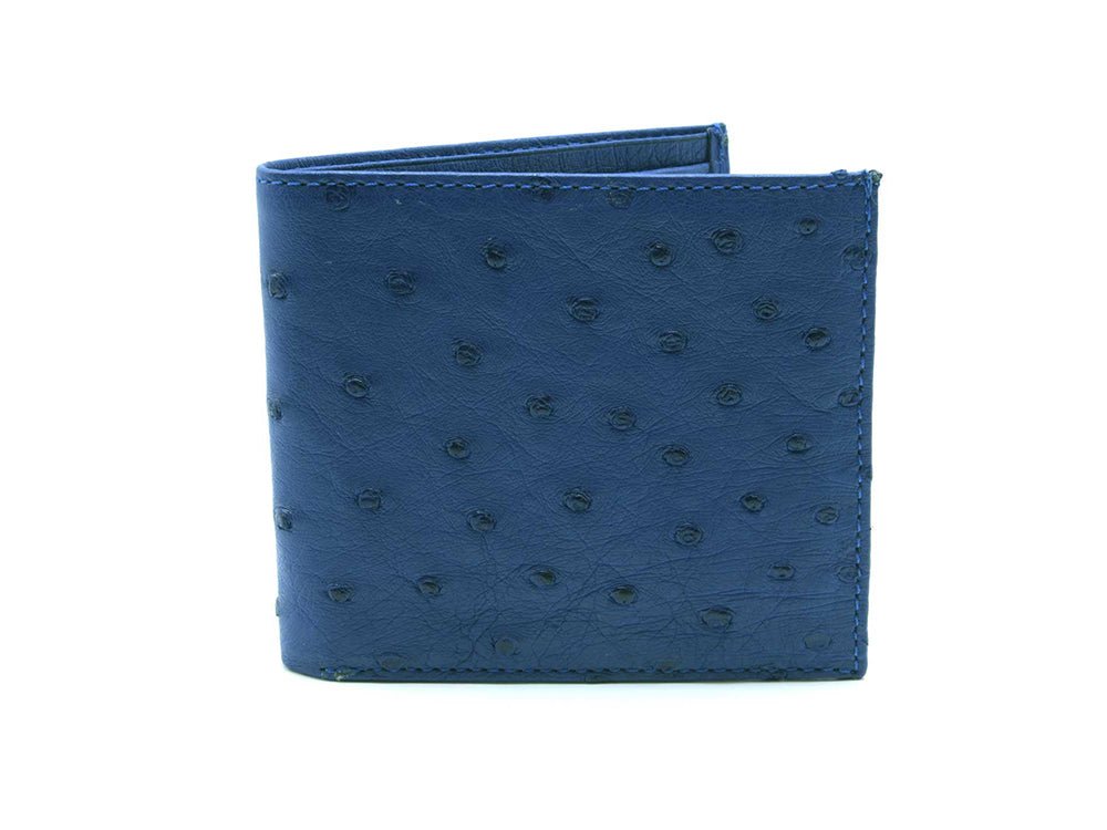 Ostrich Leather Billfold Wallet - Ostrich Leather Wallet