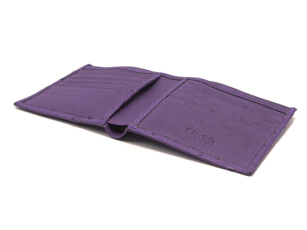Ostrich Leather Billfold Wallet - Ostrich Leather Wallet