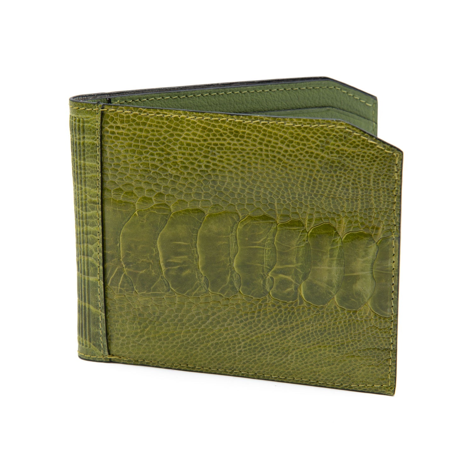 Santa Fe Ostrich Shin Leather Billfold Wallet - Ostrich Leather Wallet