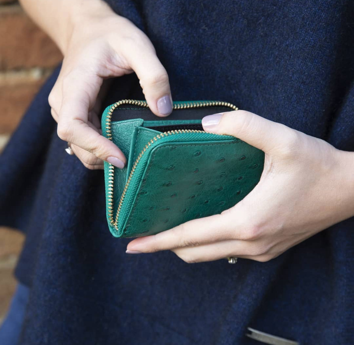 Kate spade sales ostrich wallet