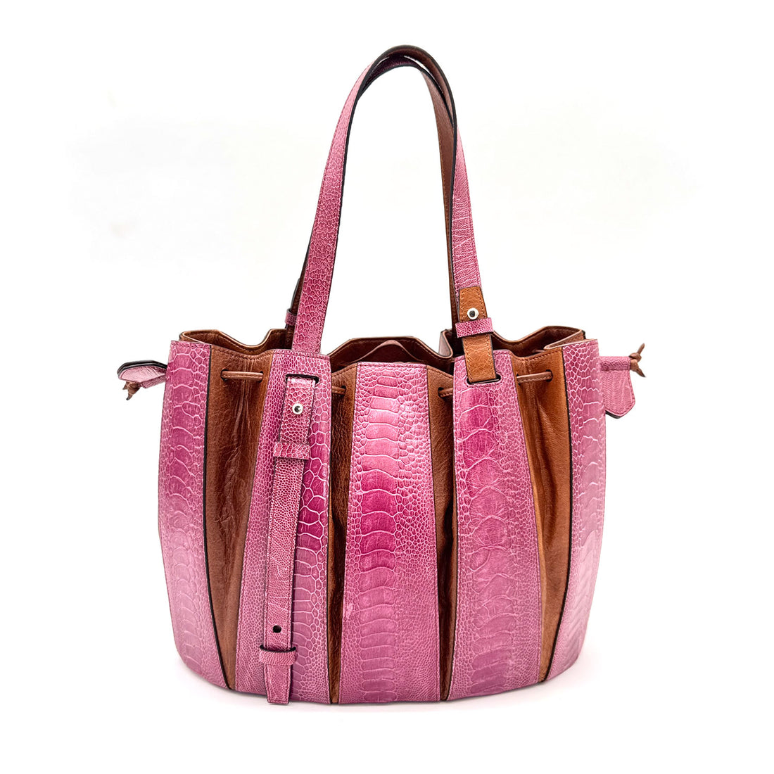 Ostrich Leather Racing Bag