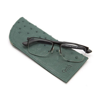 Ostrich Leather Glasses Case