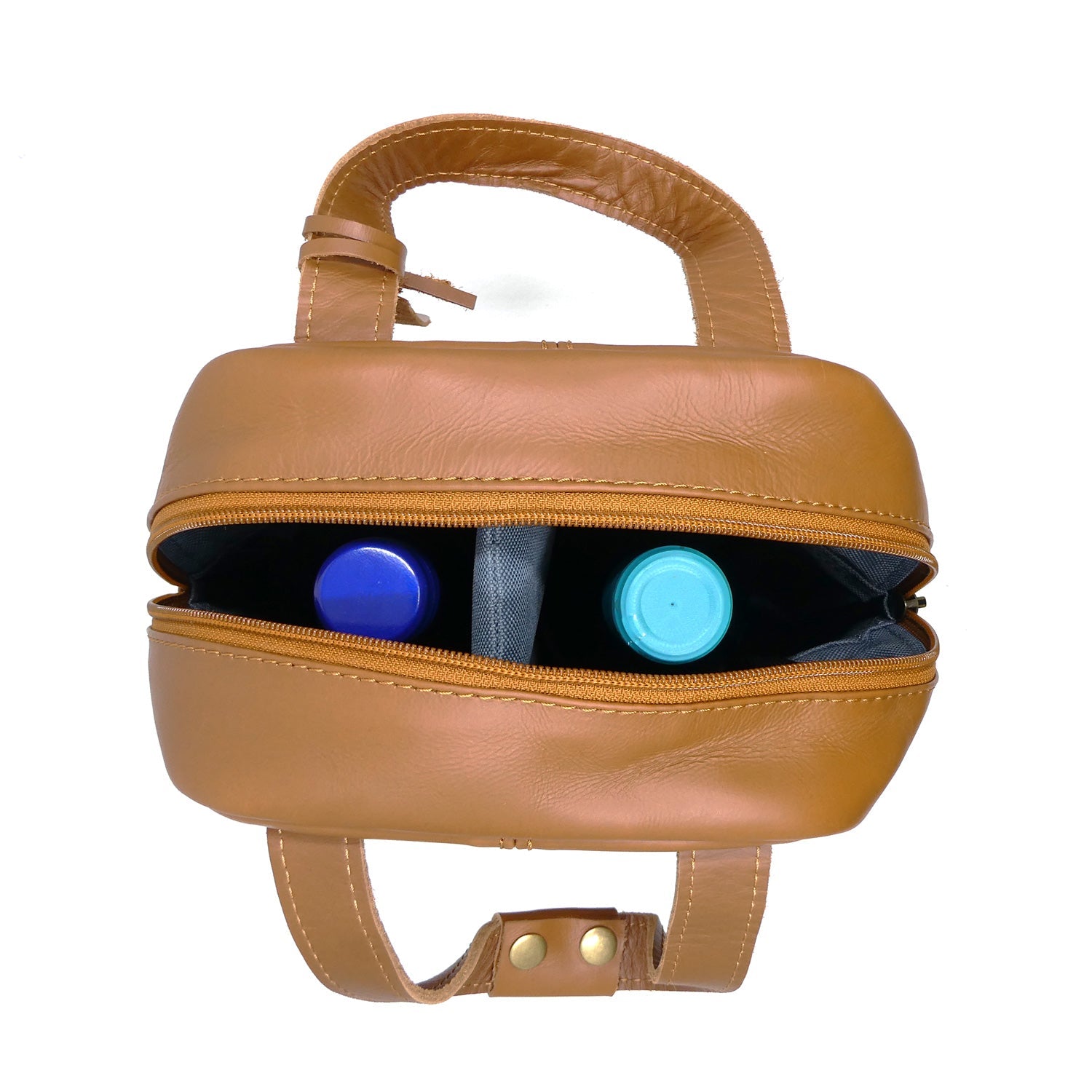 Cape Leather Double Wine Carrier - 