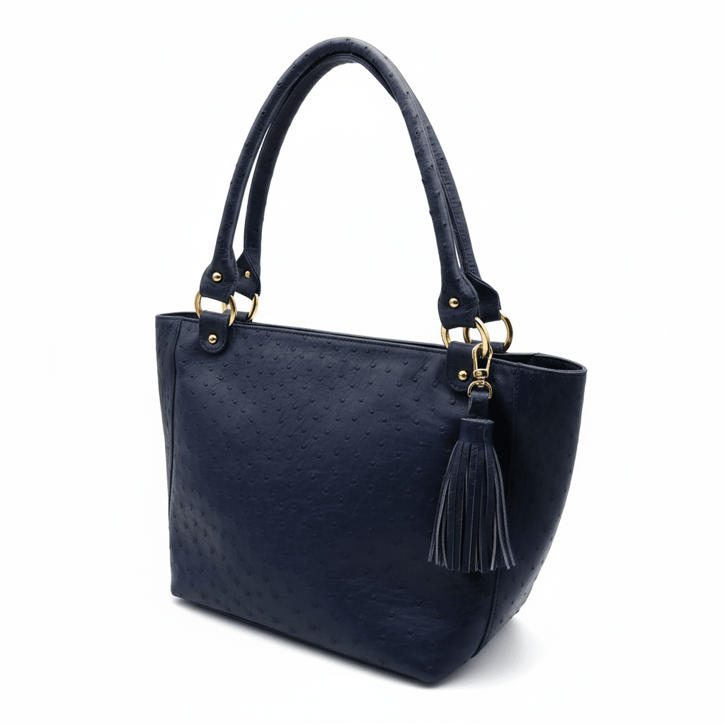 Karoo Ostrich Leather Tote Handbag - Ostrich Leather Bag