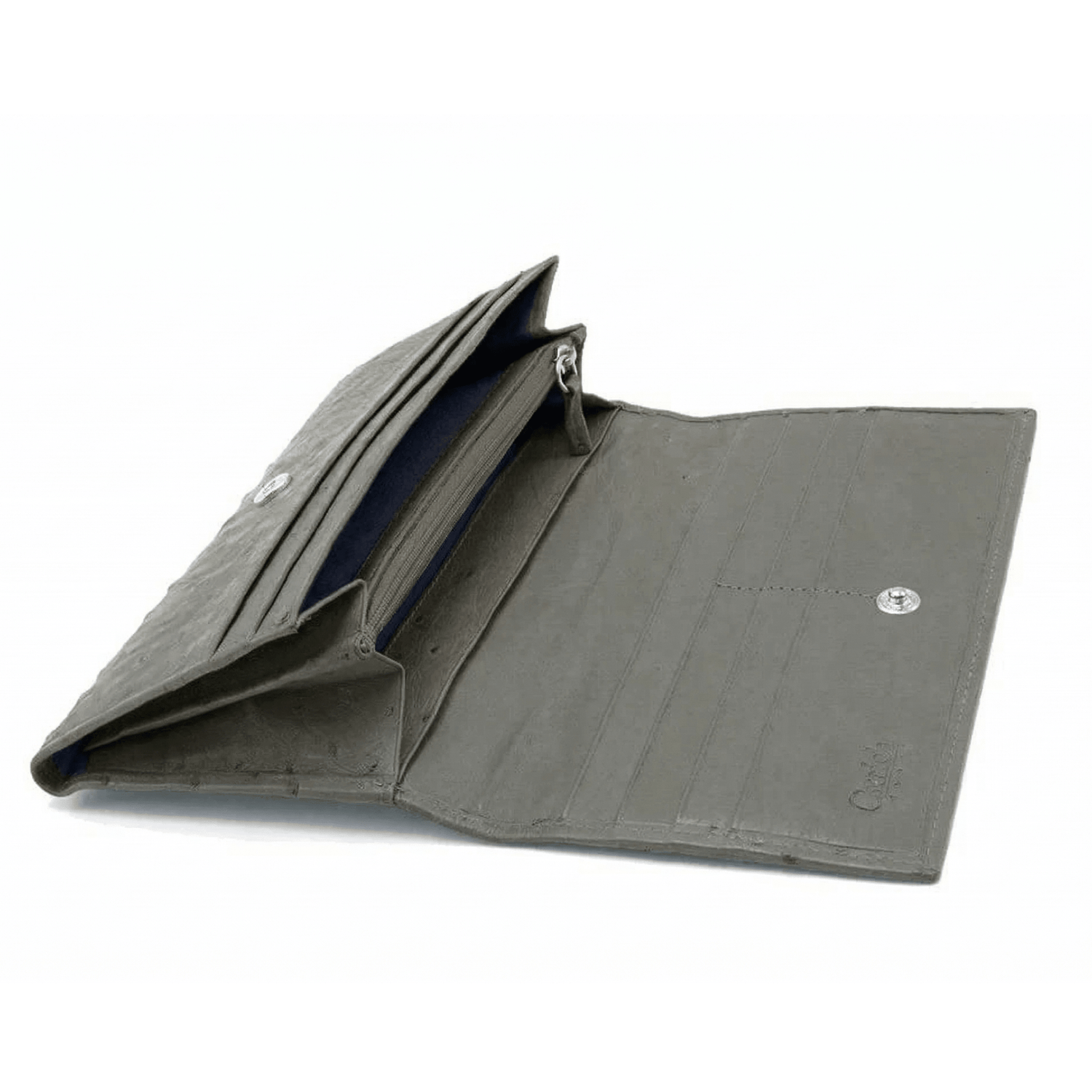 Large Classic Ostrich Leather Wallet - Ostrich Leather Wallet