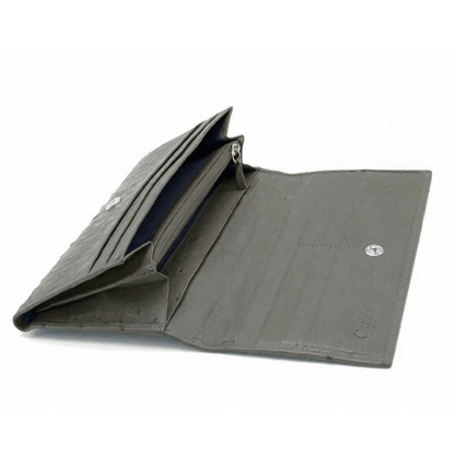 Large Classic Ostrich Leather Wallet - Ostrich Leather Wallet