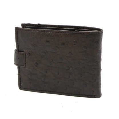 Ostrich Leather Diamond Wallet - Ostrich Leather Wallet
