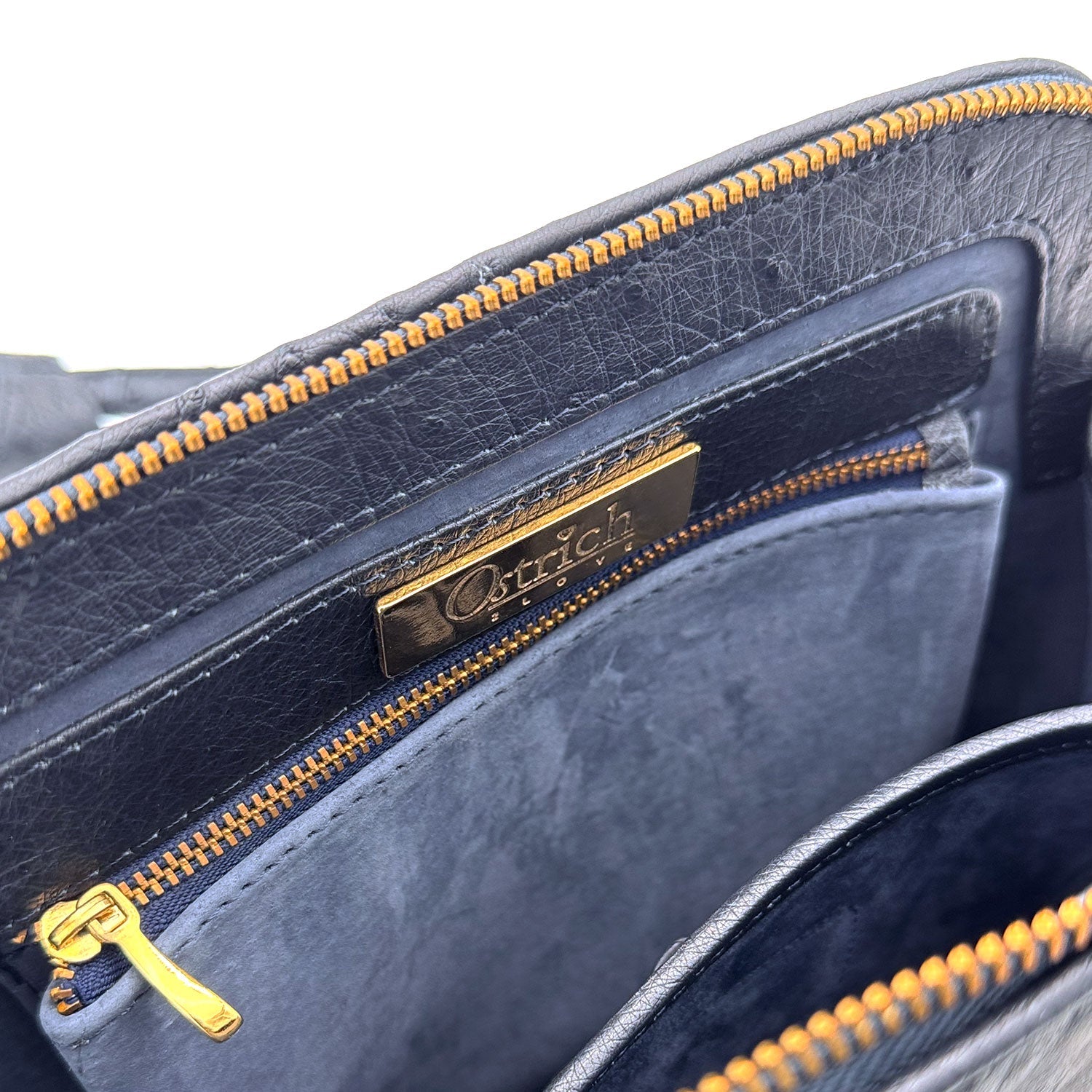 Ostrich Leather Knysna Midi Hepburn Bag for Sale Online