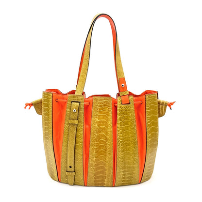 Ostrich Leather Racing Bag - Ostrich Leather Bag