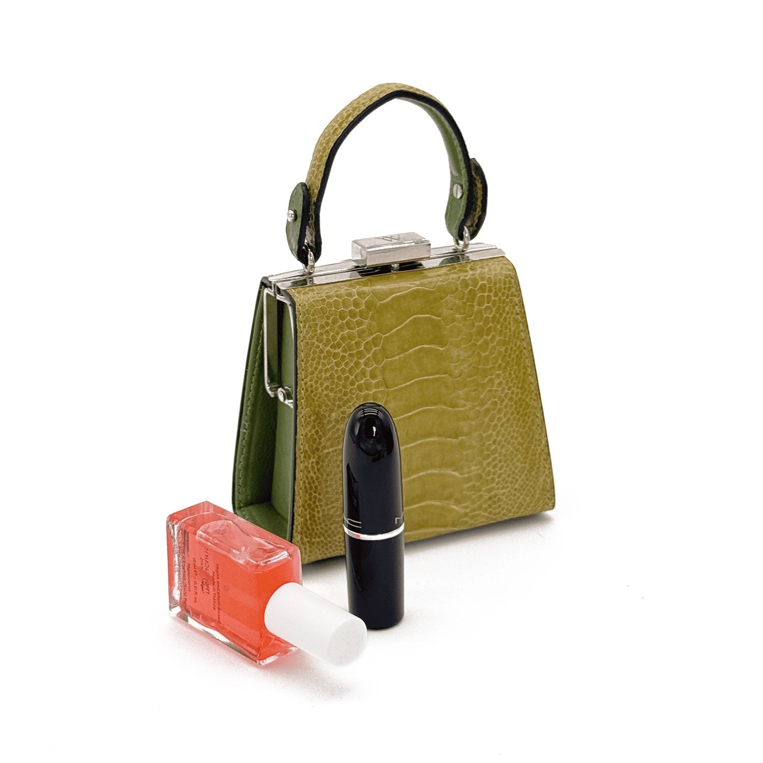 The Dating Bag – small Bag | BIG Statement (New) - Ostrich Leather Bag