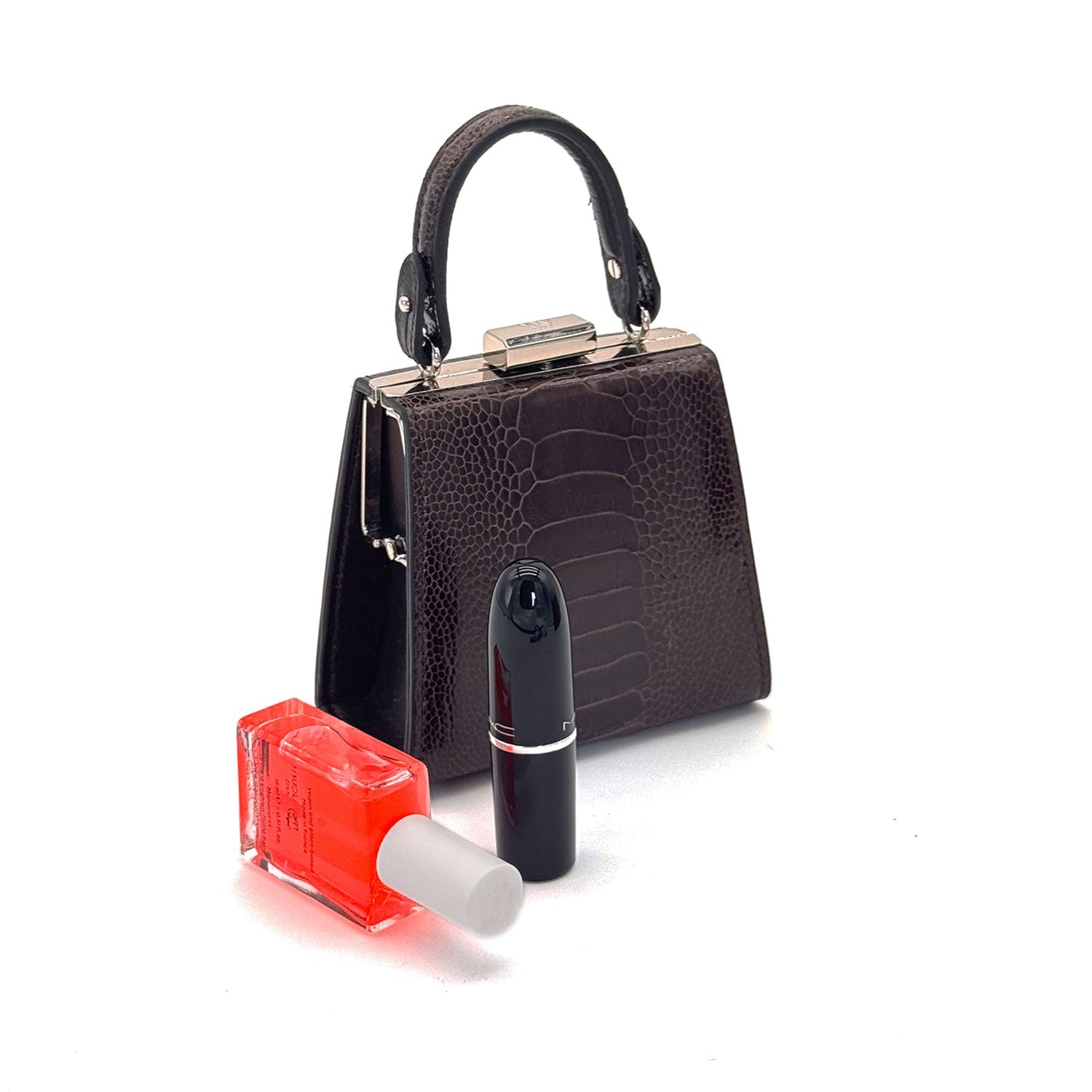 The Dating Bag – small Bag | BIG Statement (New) - Ostrich Leather Bag