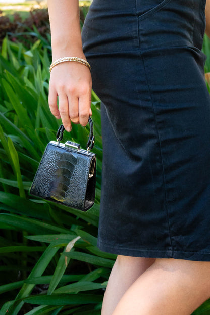 The Dating Bag – small Bag | BIG Statement (New) - Ostrich Leather Bag