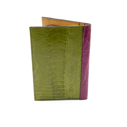 Arizona Ostrich Shin Leather Large Card Holder - Ostrich Leather Wallet