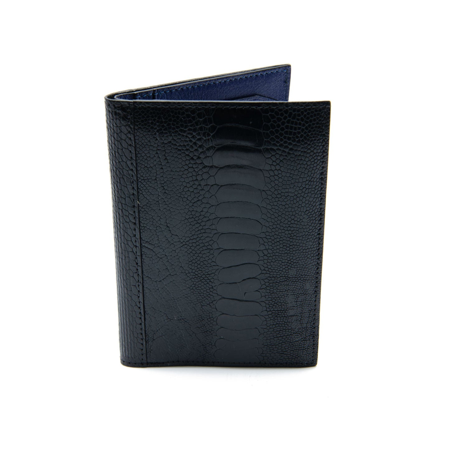 Arizona Ostrich Shin Leather Large Card Holder - Ostrich Leather Wallet