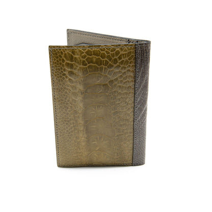 Arizona Ostrich Shin Leather Large Card Holder - Ostrich Leather Wallet