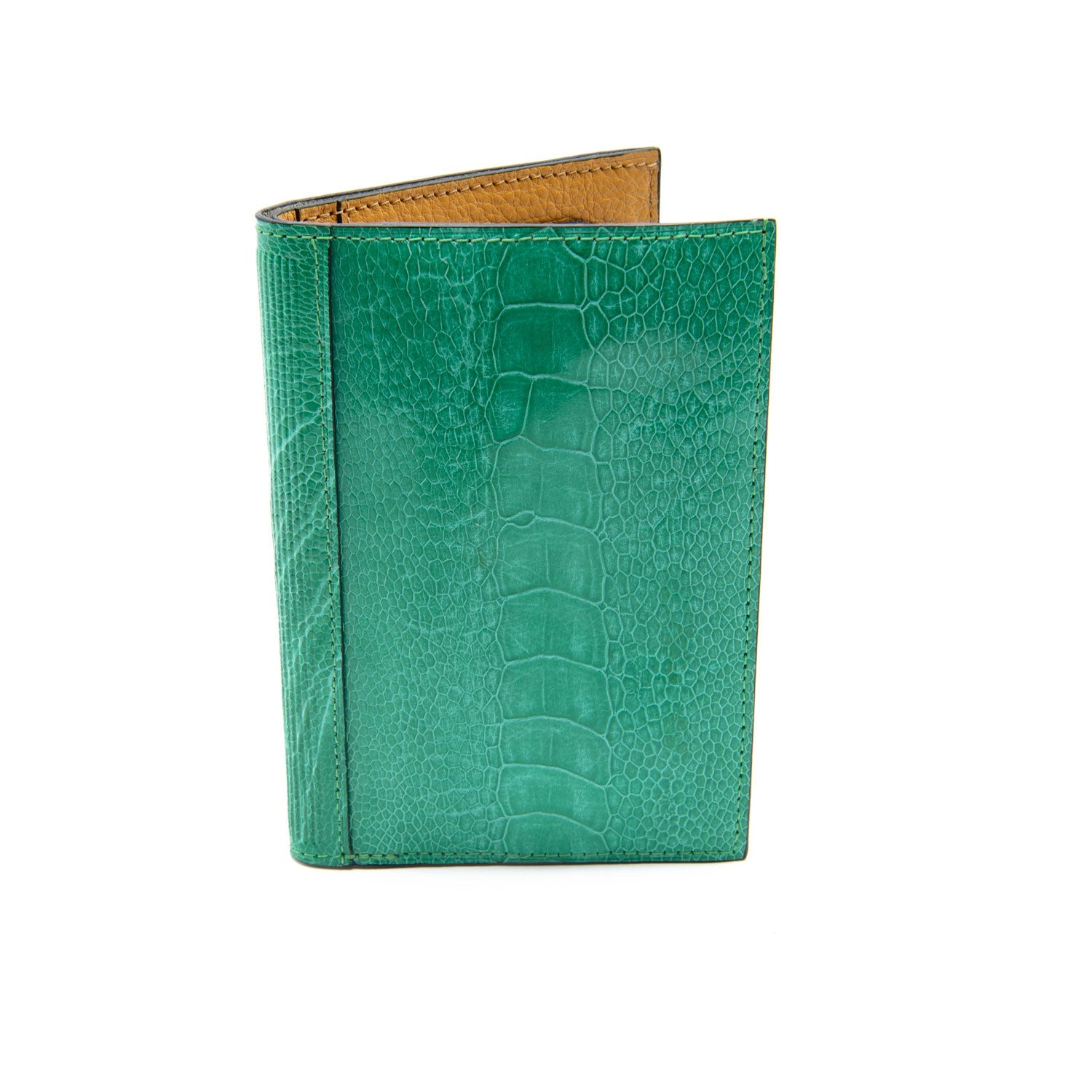 Arizona Ostrich Shin Leather Large Card Holder - Ostrich Leather Wallet