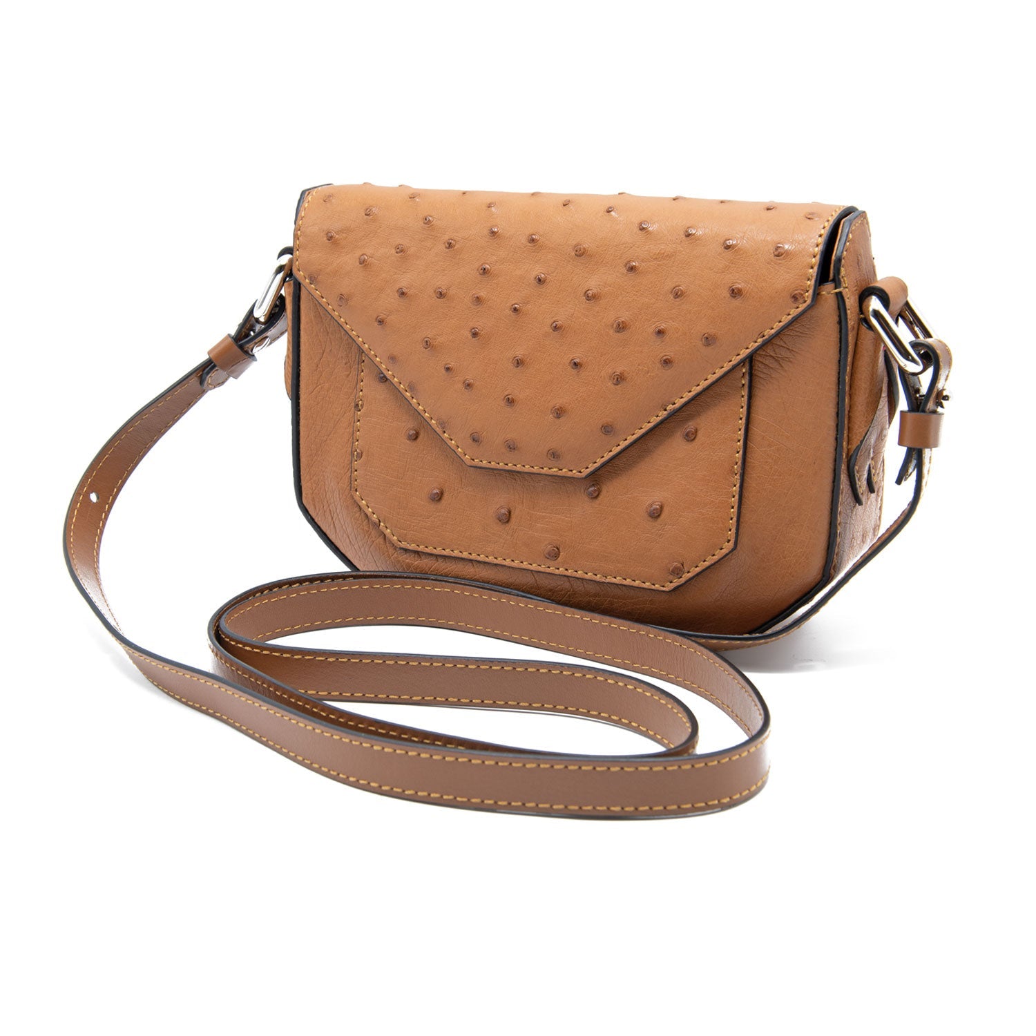 Cape Satchel Ostrich Leather Bag - Ostrich Leather Bag