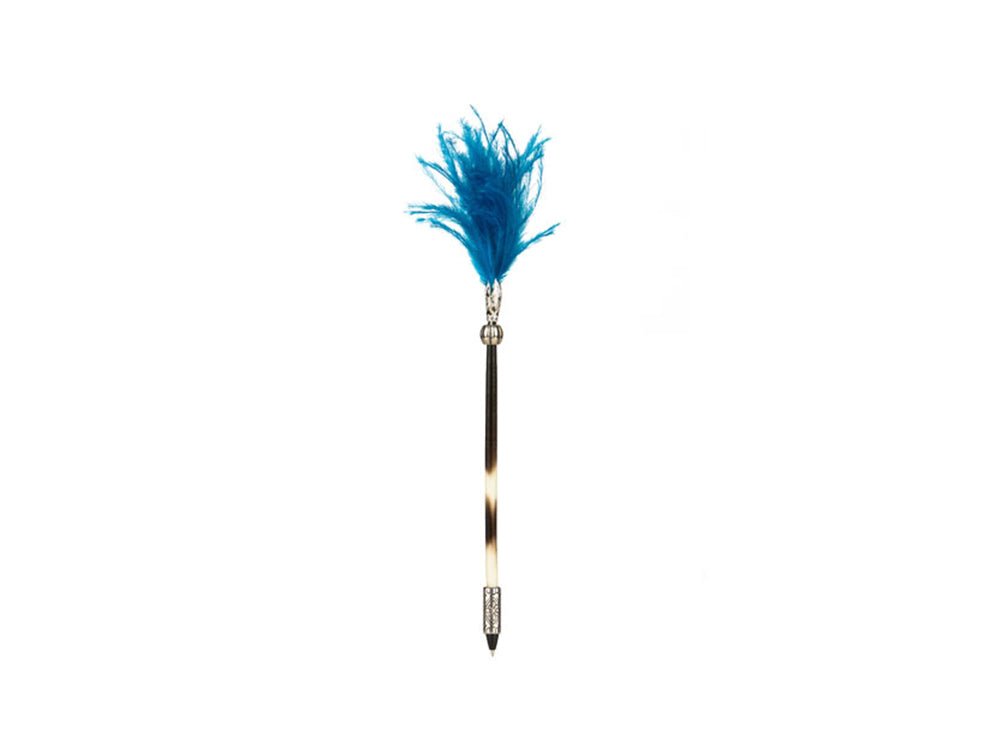 Ostrich Feather Dip Pen with Pen Stand, Choice of Colors – ArteOfTheBooke