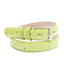 Genuine Ostrich Leather Quill Belt (Chartreuse) - Ostrich Leather Belt
