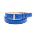 Genuine Ostrich Leather Quill Belt (Cornflower Blue) - Ostrich Leather Belt