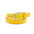 Genuine Ostrich Leather Quill Belt (Sun Yellow) - Ostrich Leather Belt