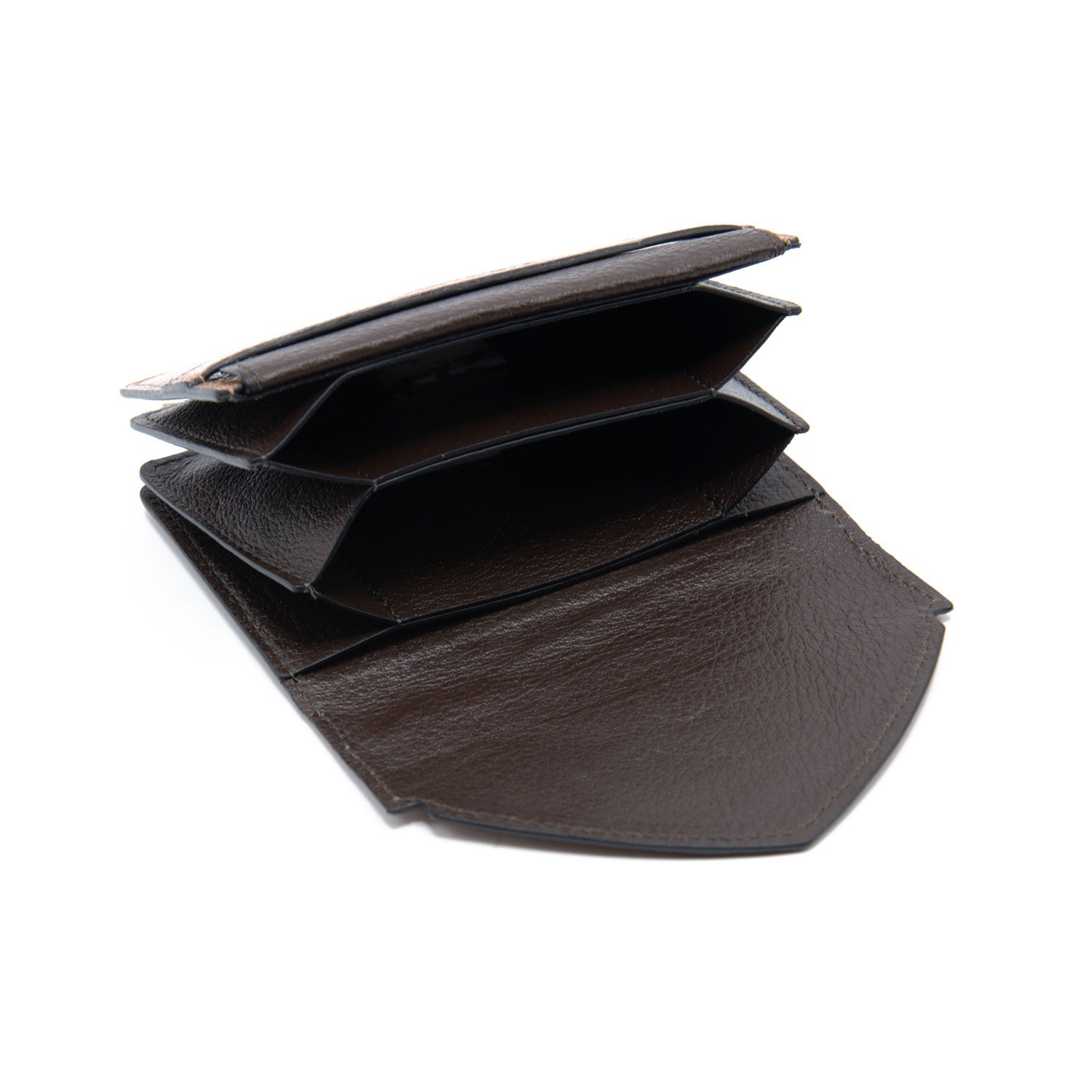 Indiana Ostrich Leather Envelope Small Card Holder - Ostrich Leather Wallet