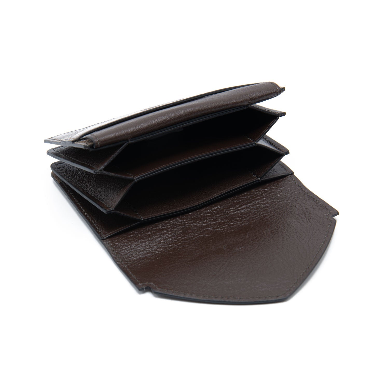 Indiana Ostrich Leather Envelope Small Card Holder - Ostrich Leather Wallet