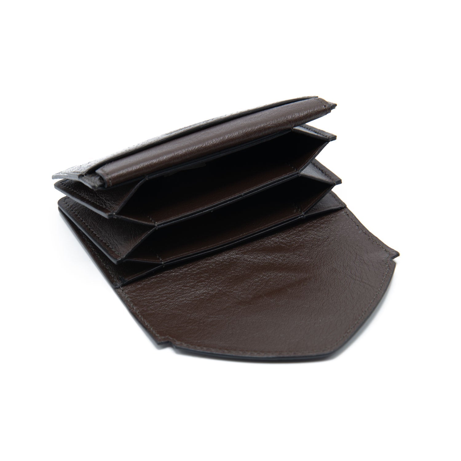 Indiana Ostrich Leather Envelope Small Card Holder - Ostrich Leather Wallet