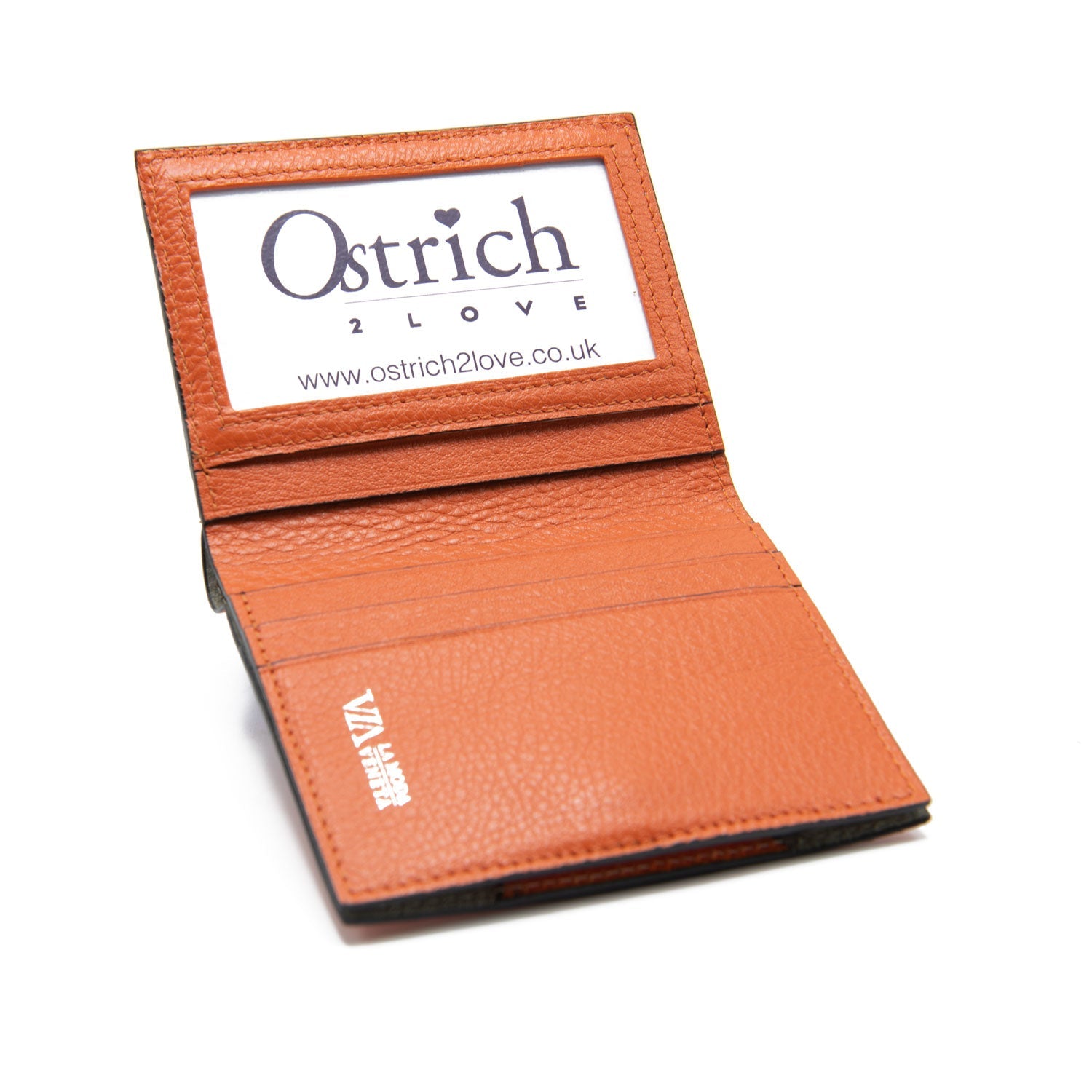 Iowa Ostrich Shin Credit Card &amp; Bill Folder -