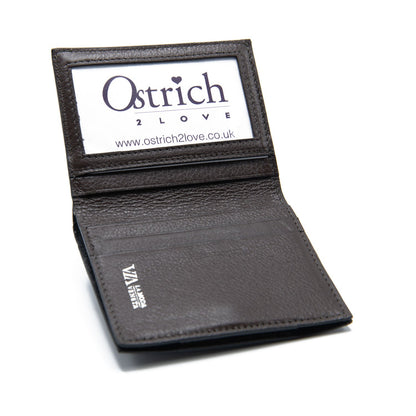 Iowa Ostrich Shin Credit Card & Bill Folder -