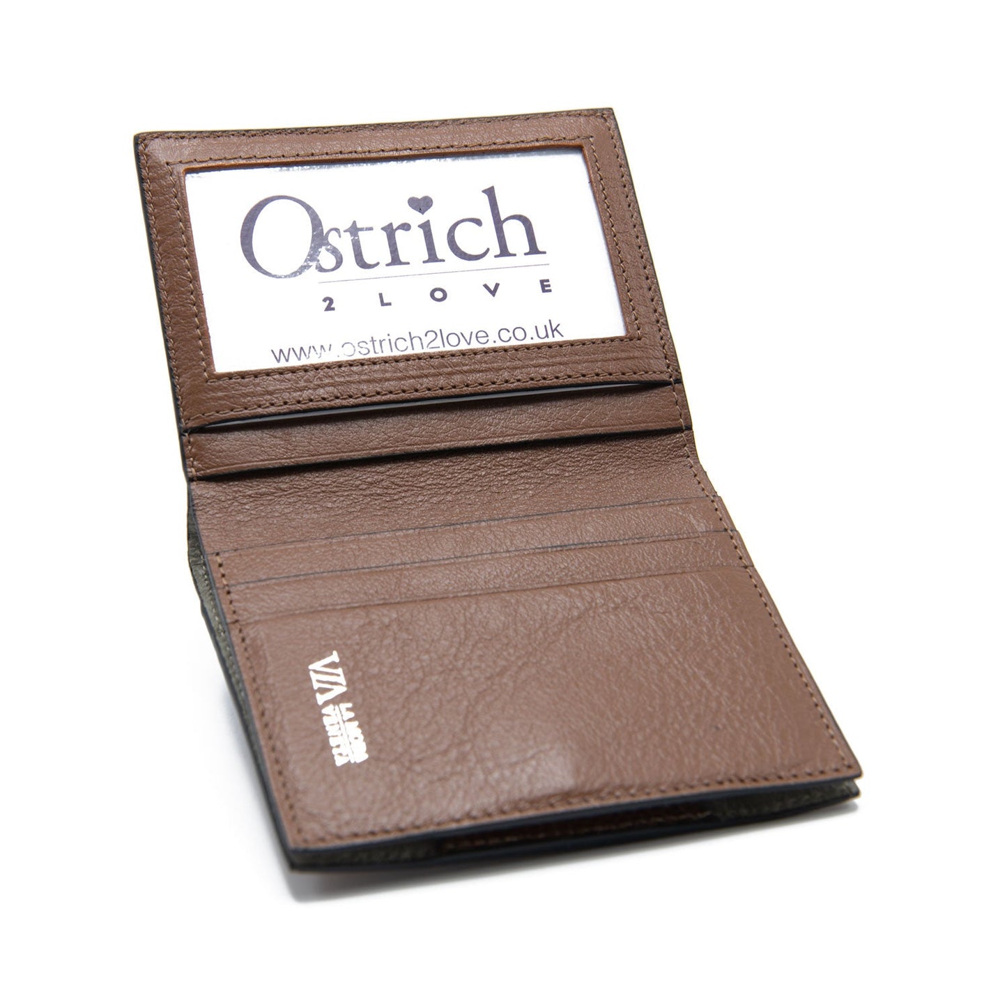 Iowa Ostrich Shin Credit Card & Bill Folder -