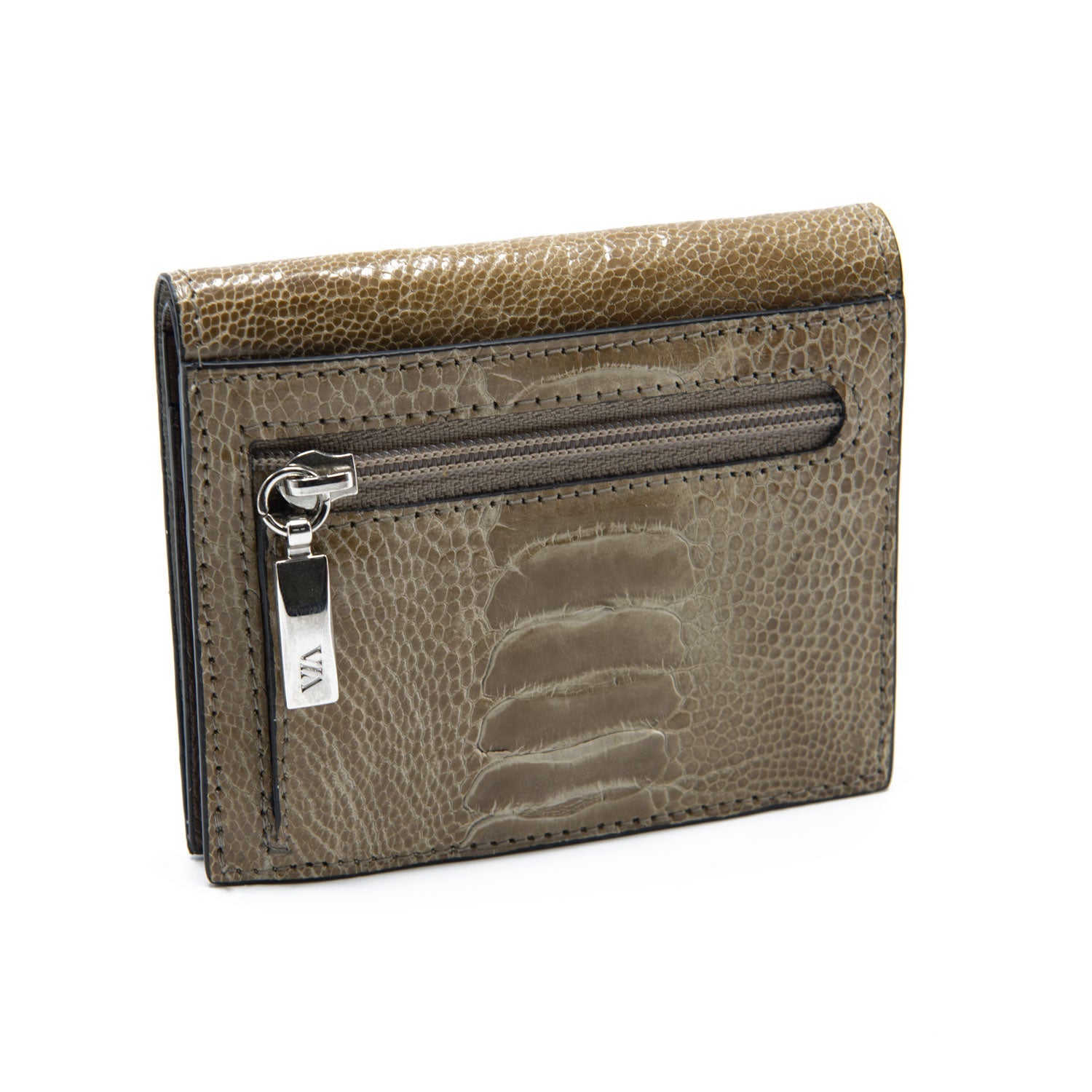 Iowa Ostrich Shin Credit Card &amp; Bill Folder -