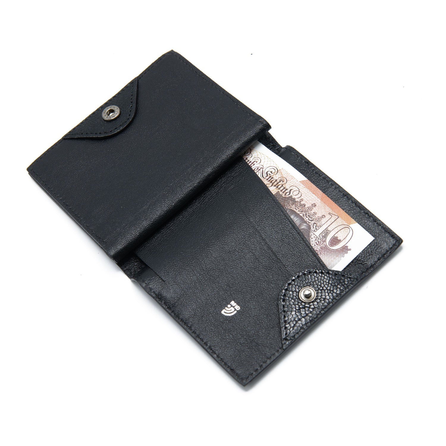 Iowa Ostrich Shin Credit Card &amp; Bill Folder -