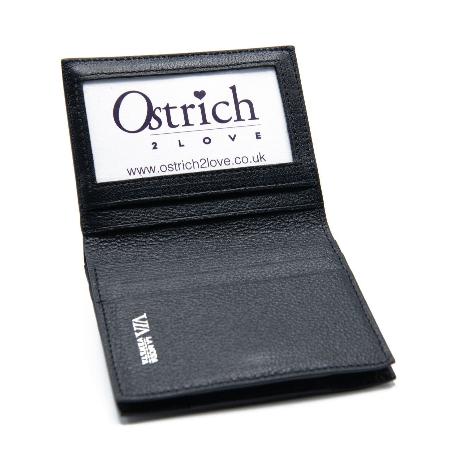 Iowa Ostrich Shin Credit Card &amp; Bill Folder -