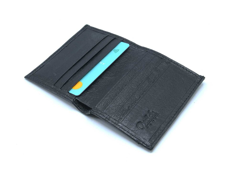 Karoo Ostrich Leather Card Holder Wallet - Ostrich Leather Wallet