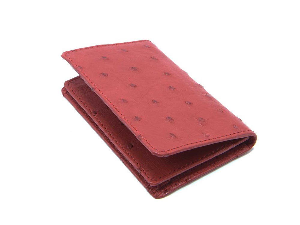Karoo Ostrich Leather Card Holder Wallet - Ostrich Leather Wallet